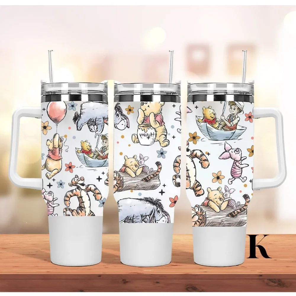 Disney Winnie the Pooh Brand new 40 oz double wall stainless travel office tumbl - Picture 9 of 9